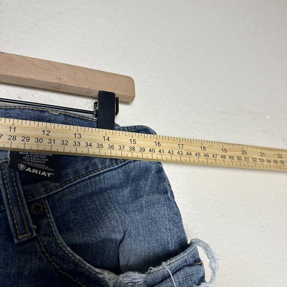 Ariat Rebar M4 Lowrise Boot Distressed Paint Western Denim Jean Pant Men 33/32 - Picture 4 of 16